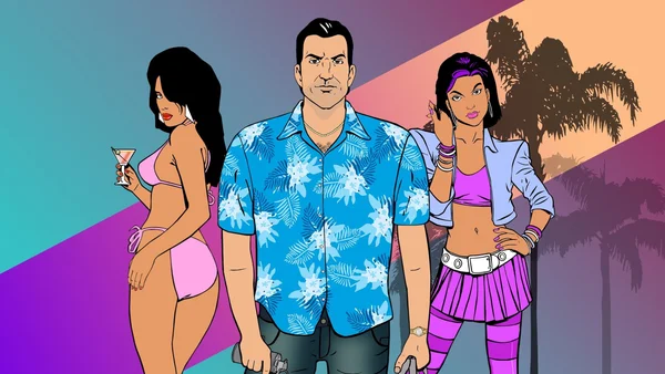 Wallpaper the game, crime, 2002, gta, Tommy Vercetti, Rockstar Games, gta vice city, Grand Theft Auto: Vice City for mobile and desktop, section игры, resolution 2560x1440 - download