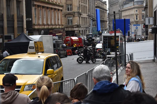 Sur le tournage de Spider-Man: Brand New Day à Glasgow, transformée en New York.