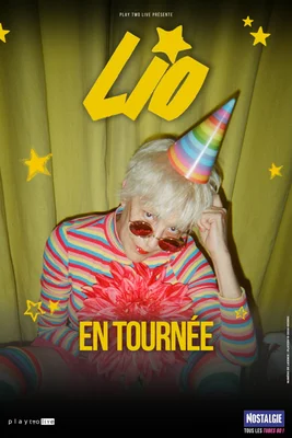 Affiche promotionnelle de la tournée de Lio, icône pop des années 80.