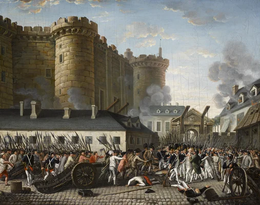 La prise de la Bastille, le 14 juillet 1789, épisode emblématique de la Révolution française.