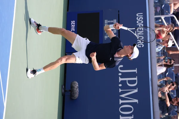 Jannik Sinner competing on the court at the 2024 US Open