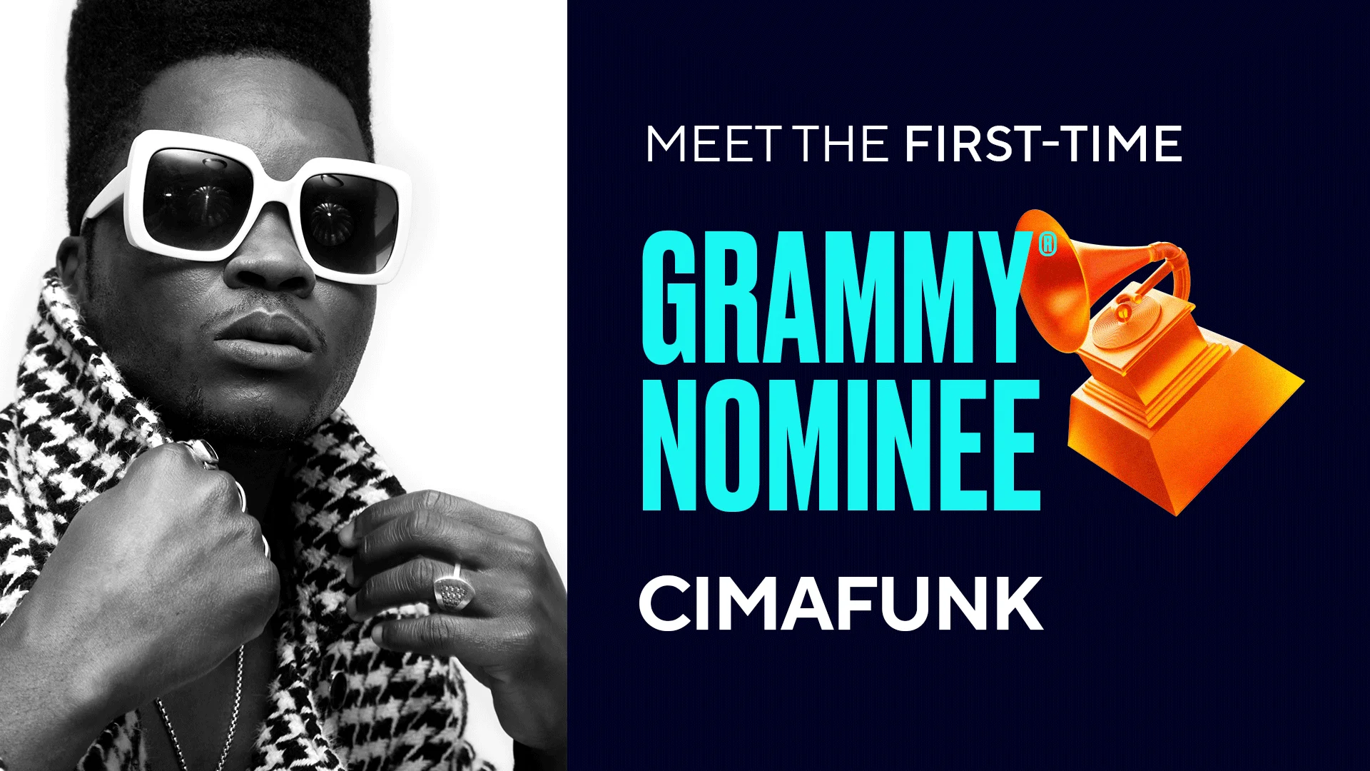 Cardi B holding a Grammy trophy on the red carpet.