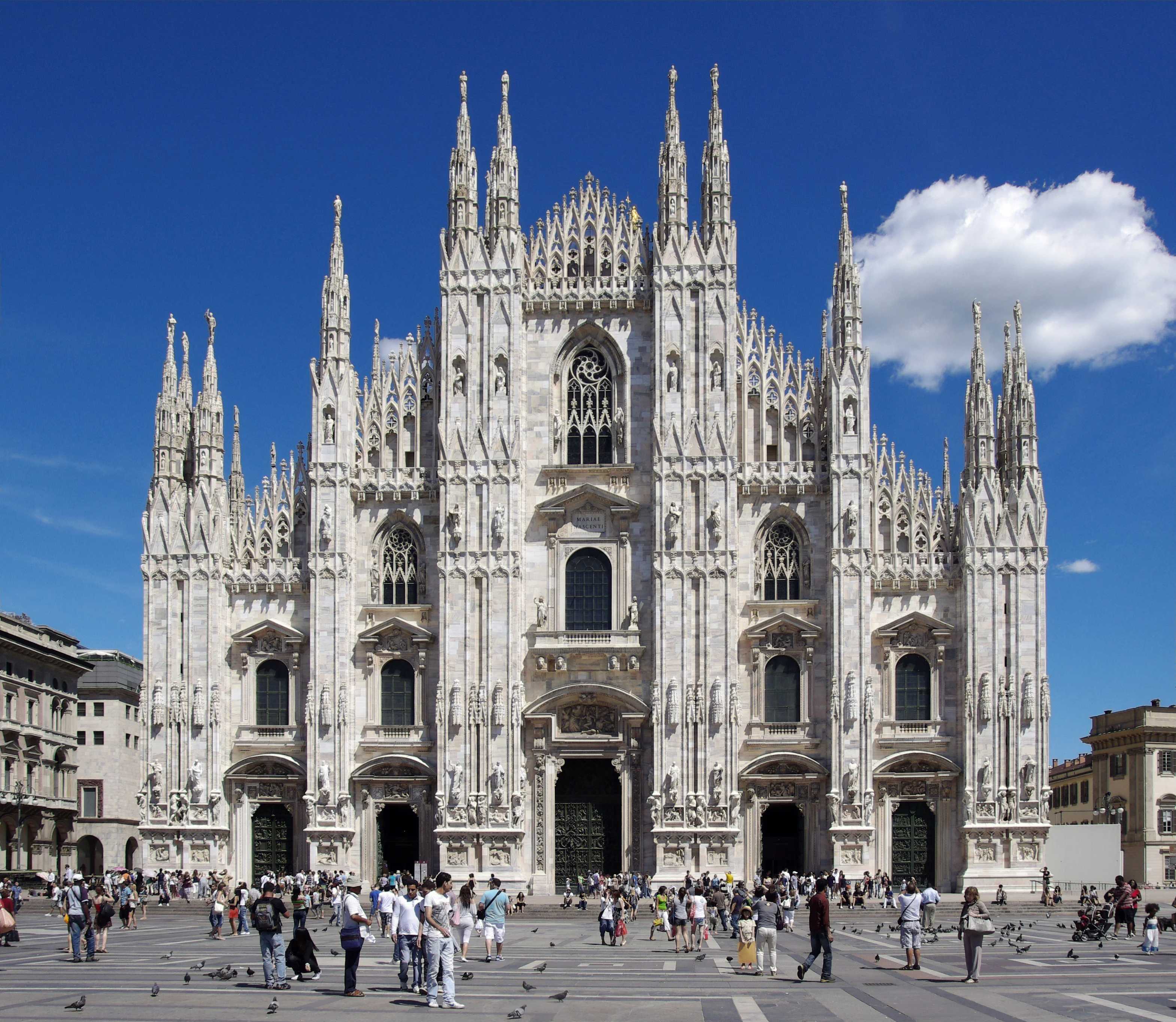 Split image of Milan Duomo and Cortina Dolomites for 2026 Olympics
