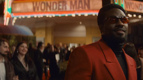 Promotional poster for Wonder Man series featuring Yahya Abdul-Mateen II and Ben Kingsley