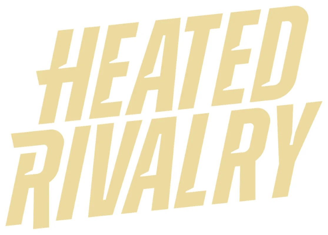 Promotional image of Shane and Ilya facing off in hockey jerseys.