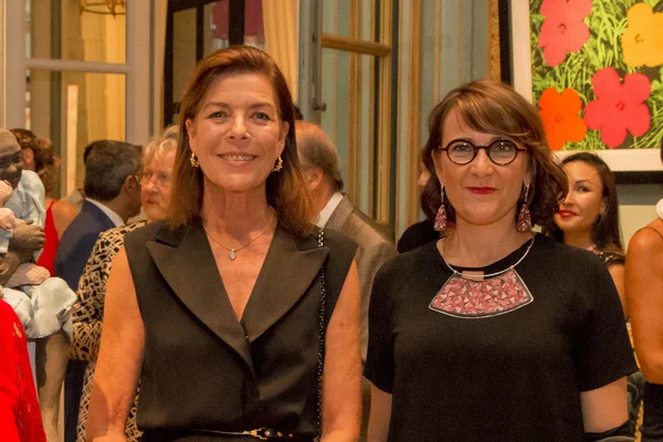 Caroline de Monaco pictured with Corinne Chauvet.