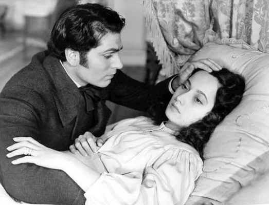 Scene from a film adaptation of the novel Wuthering Heights