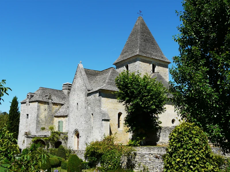 L'église Saint-Barthélémy de La Cassagne en Dordogne, village natal de Christine Deviers-Joncour