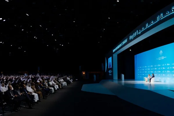 World Governments Summit 2027 logo and event venue showcasing global participation.