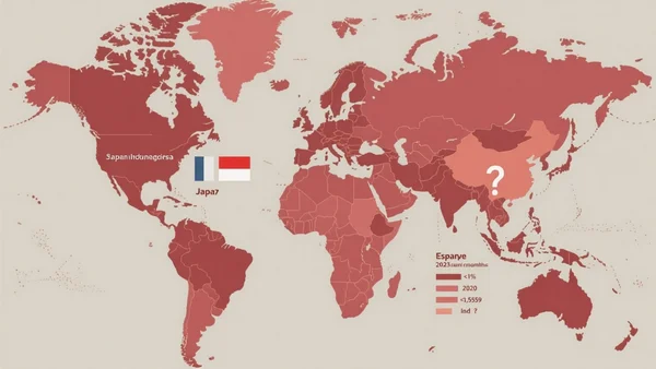 World map infographic of countries with menstrual leave policies and usage data