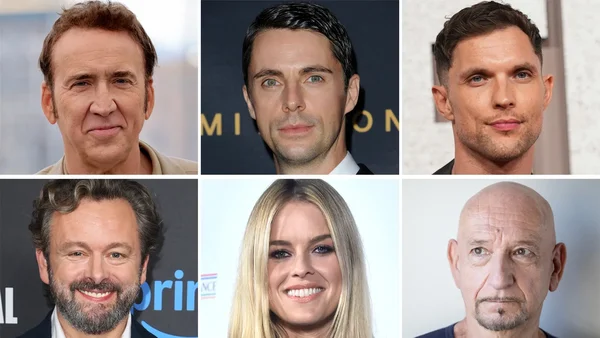 Collage de six photos d'acteurs de Fortitude : Nicolas Cage, Matthew Goode, Ed Skrein, Michael Sheen, Alice Eve et Ben Kingsley en portraits individuels.