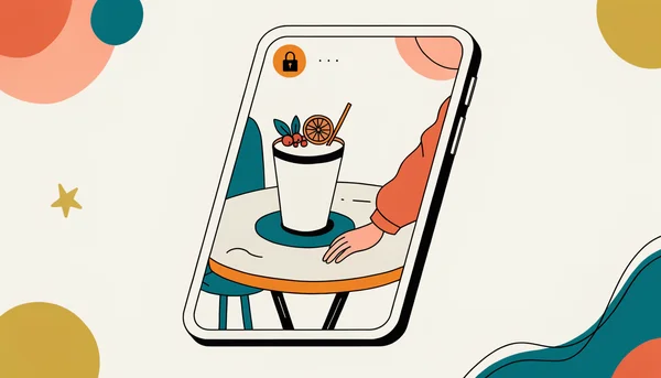Illustration éditoriale d'un smartphone posé sur une table, son écran montrant une photo volontairement floue d'un·e ami·e dont le visage reste esquissé : l'image du soft launching amical.
