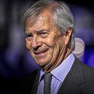 Vincent Bolloré, milliardaire et chef du groupe Vivendi, lors d'un événement