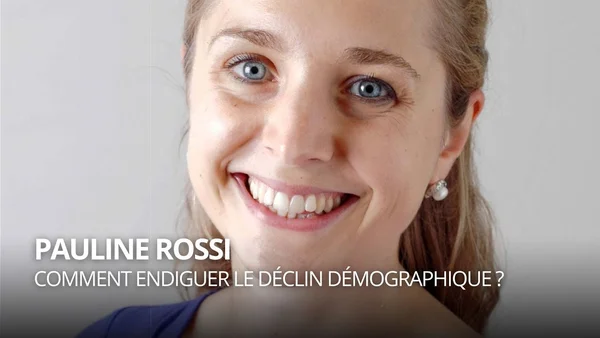 Représentation visuelle de la vidéo 'Comment endiguer le déclin démographique ?' abordant les enjeux de la baisse de la natalité.