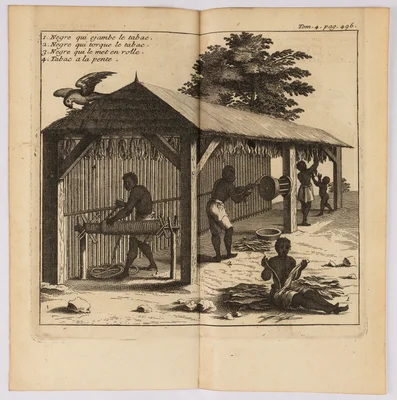 Extrait du Nouveau voyage aux isles de l’Amérique de Jean-Baptiste Labat, ouvrage décrivant la vie aux Antilles et le système esclavagiste du 17e siècle sous le Code noir.