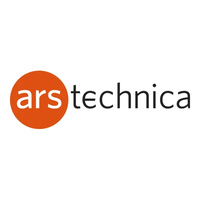 Logo officiel d'Ars Technica : le mot 'ars' en blanc minuscule dans un cercle orange suivi de 'technica' en noir, provenant du téléchargement de logo vectoriel PNG.
