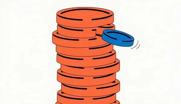 Illustration de la franchise absolue, représentée par une réduction symbolique d'un montant d'indemnisation par une somme fixe déduite systématiquement.