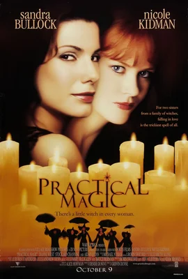 Page IMDb du film Practical Magic (1998) affichant son affiche et informations principales sur le streaming.
