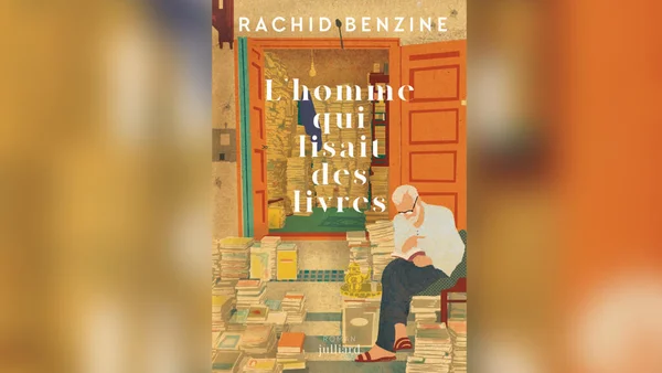 Couverture du roman L'homme qui lisait des livres de Rachid Benzine, un hommage littéraire à la population de Gaza.