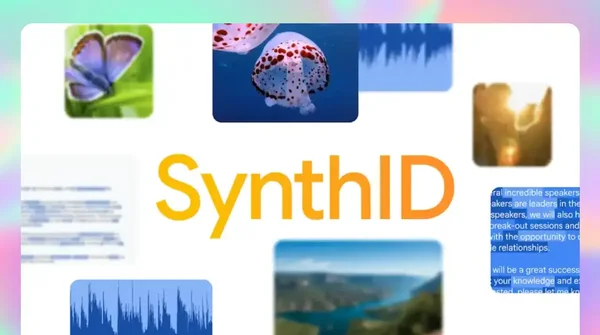 Illustration de SynthID comme solution de tatouage IA intégrée à la recherche Google et à Chrome lors du Google I/O 2026