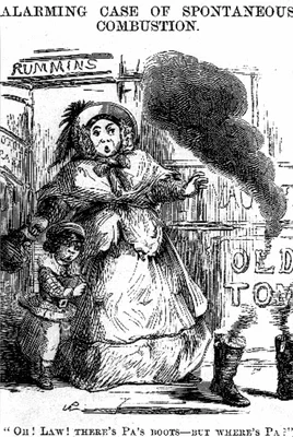 Image d'en-tête de l'article du Monde sur la combustion humaine dite spontanée, illustrant un phénomène mystérieux et documenté depuis trois siècles.