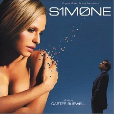 Al Pacino et Rachel Roberts dans une scène du film « Simone » (S1m0ne, 2002), où un réalisateur crée et utilise une star de cinéma entièrement numérique.