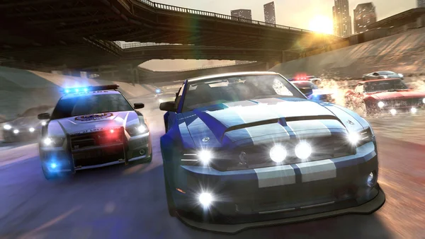 Visuel du jeu vidéo The Crew, retiré des boutiques numériques et dont les serveurs ont été fermés début 2024, d’après IGN.