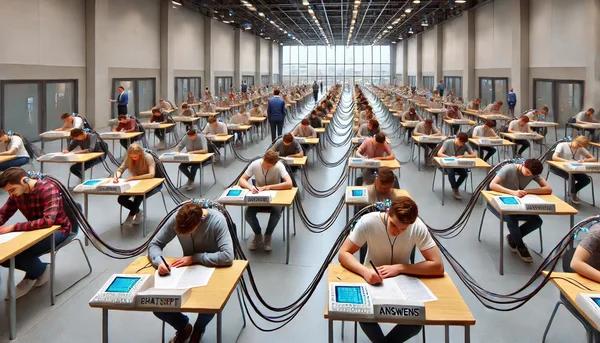 Page d'accueil du site de Jon Dron présentant l'article sur la fin des examens surveillés face à l'IA générative