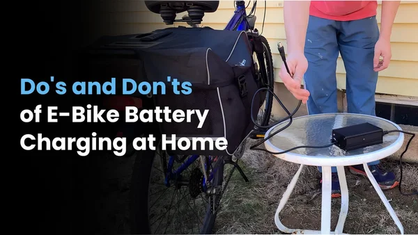 Bonnes et mauvaises pratiques pour recharger en sécurité une batterie de vélo électrique à domicile