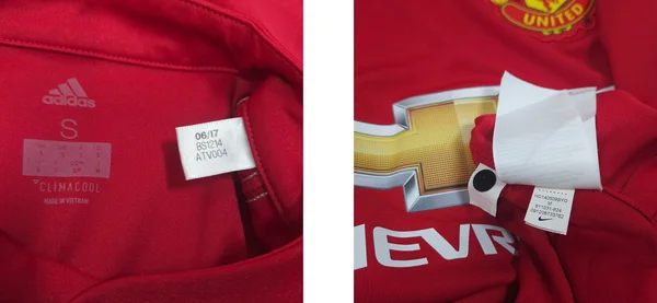Visuel illustrant le guide complet pour repérer un faux maillot de football et distinguer une contrefaçon d'un maillot authentique