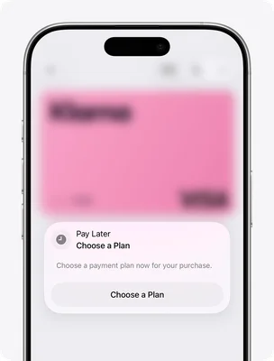Écran d'iPhone montrant l'option de paiement en plusieurs fois avec Apple Pay lors d'un achat