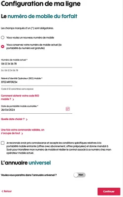 Visuel explicatif consacré à l’obtention du numéro RIO, nécessaire pour changer d’opérateur mobile tout en gardant son numéro de téléphone.