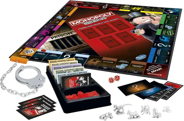 Le jeu de société Monopoly Tricheur, version française, une déclinaison du Monopoly où les joueurs sont invités à enfreindre les règles.