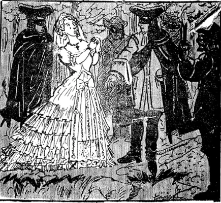 La Mariée de Trécesson, figure légendaire associée au château de Trécesson, d'après l'Encyclopédie de Brocéliande.