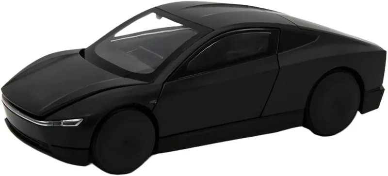 Réplique de Véhicule Modèle De Voiture en Alliage Tesla Cybercab 1 32 pour Garçon Cadeau d'anniversaire Objet Collection(Noir)