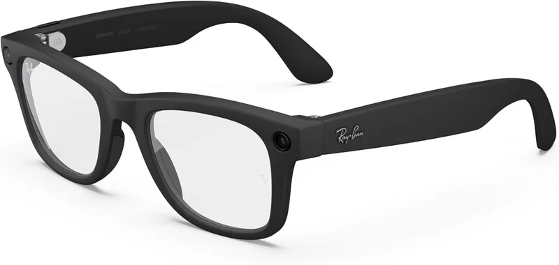 Ray-Ban | Meta Wayfarer (Gen 2) - Noir Mat, Verres Transparents