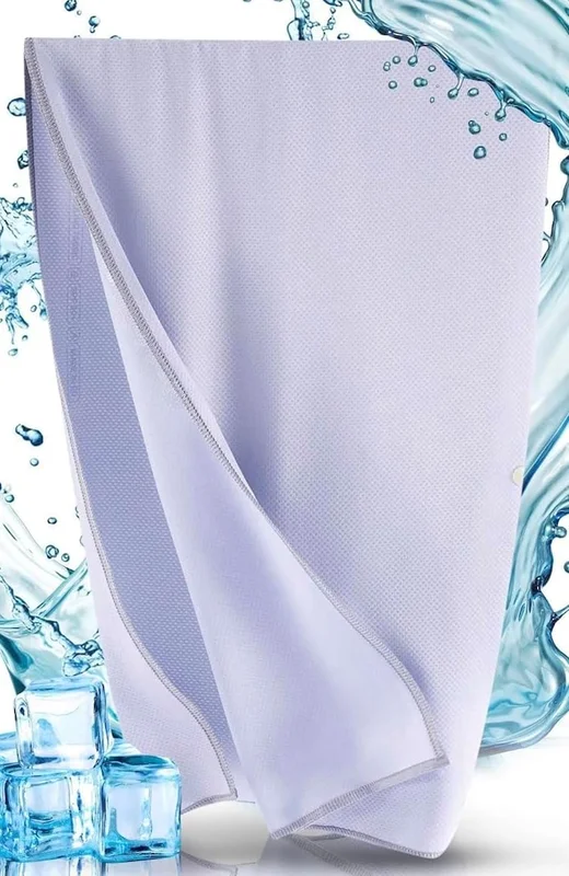 Cooling Towel 90 × 30 cm with Press Studs - Reusable Cooling Towel for Sports & High Heat, UPF 50+, Easy to Reactivate - Wet and Shake