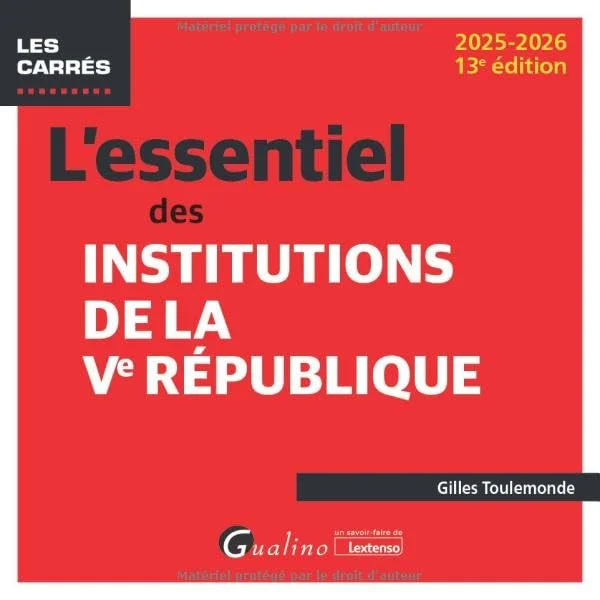 L'essentiel des institutions de la Ve République (2024-2025)