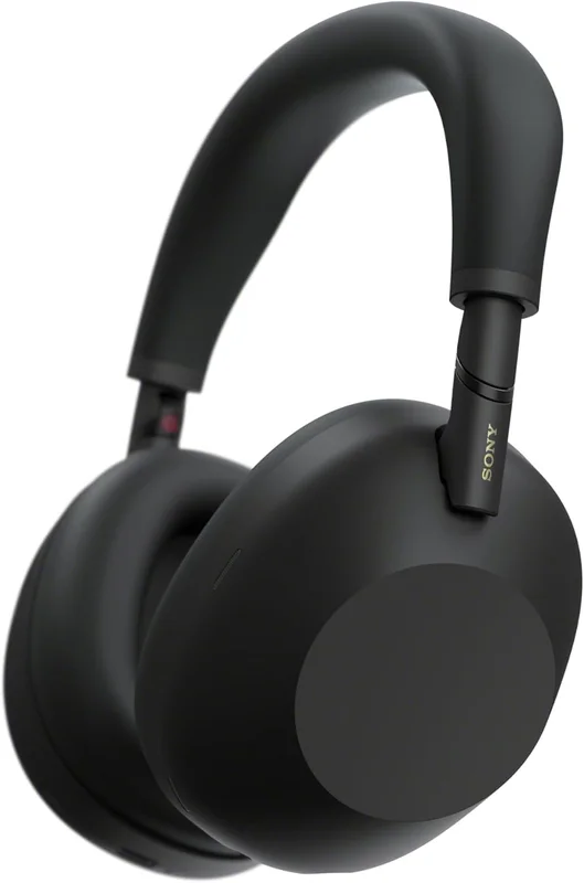 Sony WH-1000XM6 Wireless Bluetooth Headphones with Noise Reduction Black, Unique Hi-Res Sound, Comfortable, Foldable Design, Durable Case, 30 Hours Battery Life, iOS & Android – Black