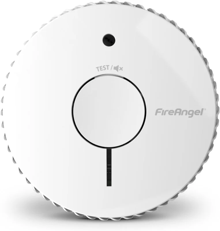 FireAngel FA6115-FRT Détecteur de Fumée Optique certifié NF, Détecteur Incendie pour Maison et Caravane, Durée de Vie de 10 Ans, Remplace Le ST-625