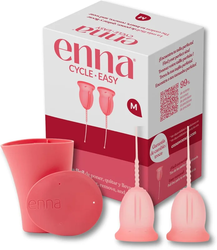 ENNA Cycle "M" – 2 Menstrual Cups + Sterilisation Box