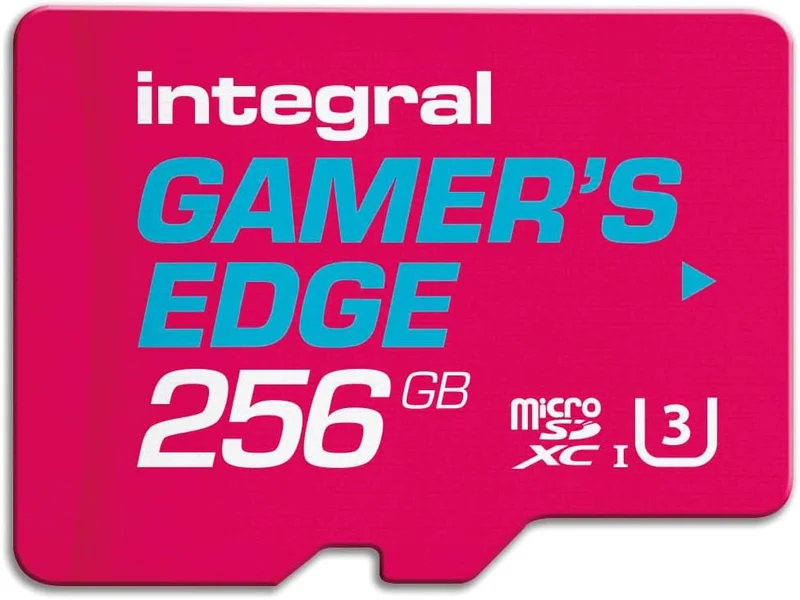 Integral 256GB Gamer's Edge Carte Micro SD pour la Nintendo Switch - Chargez et sauvegardez des Jeux Rapidement stockez des Jeux DLC et sauvegardez des données conçu pour la Nintendo Switch