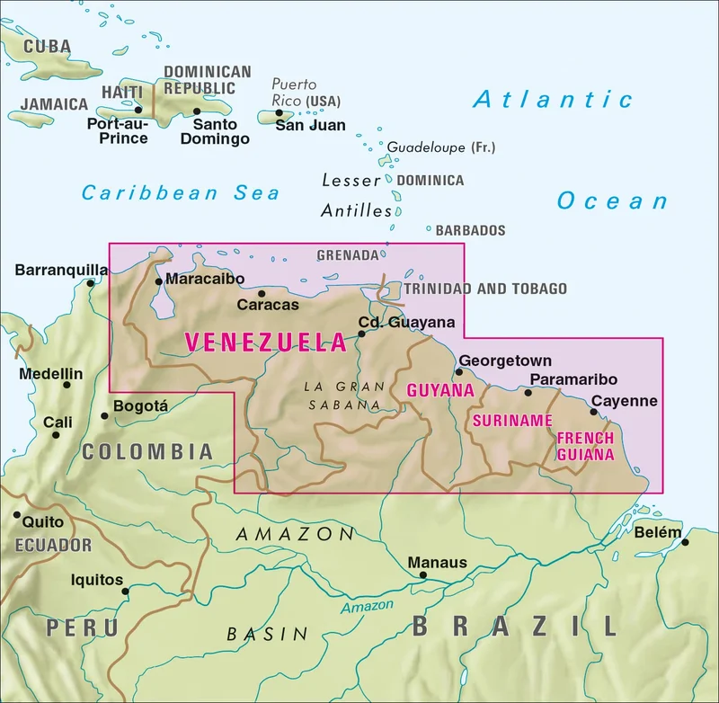 Venezuela / Guyana / Suriname / Fr. Guian