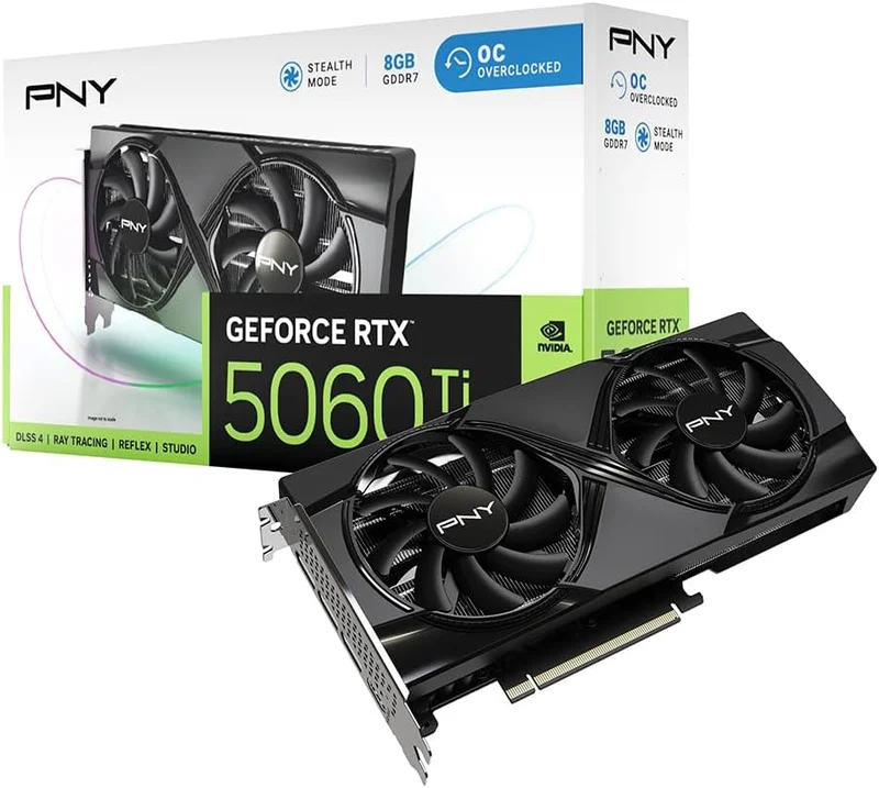 PNY Geforce RTX 5060 Ti 8GB Overclocked Dual Fan DLSS 4