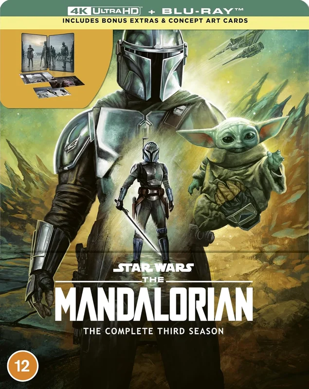 Star Wars Mandalorian Season 3 4K UHD Steelbook (Disney+ Original) (includes artcards) [Region Free]