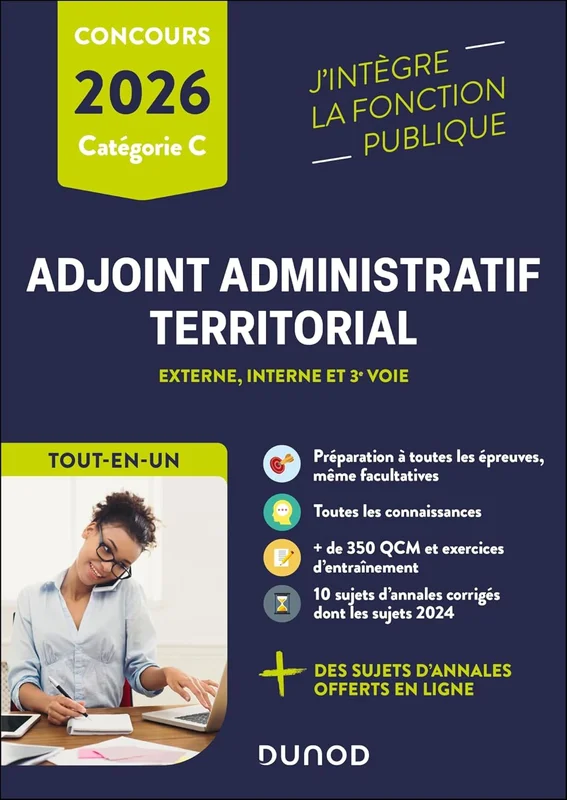 Concours Adjoint administratif territorial - 2026: Tout-en-un - Externe, interne et 3e voie      Paperback – Big Book, 20 Aug. 2025