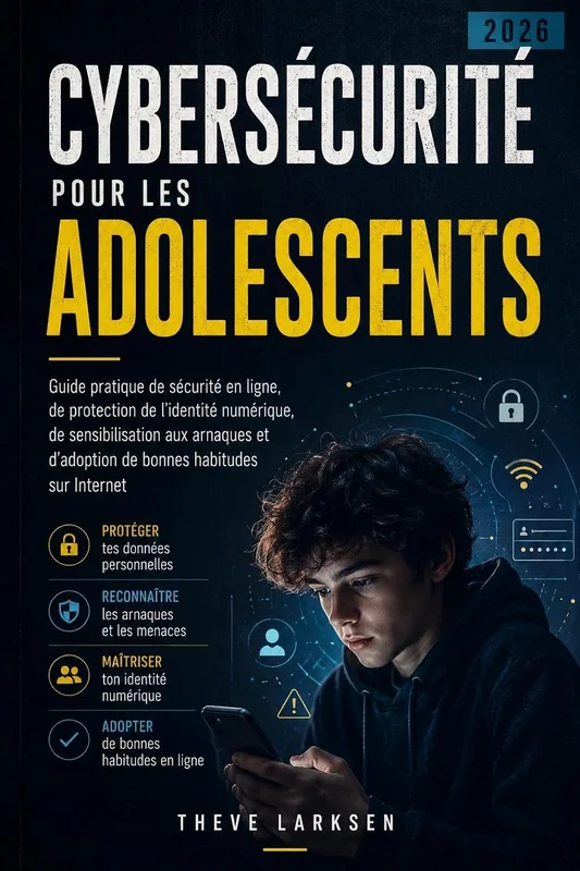 Cybersécurité pour les Adolescents 2026: Guide pratique de sécurité en ligne, de protection de l'identité numérique, de sensibilisation aux arnaques et d'adoption de bonnes habitudes sur Internet