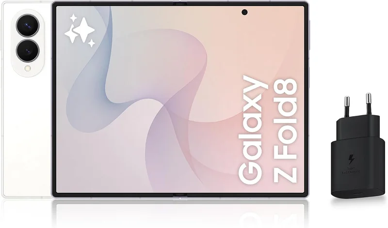 Samsung Galaxy Z Fold8, Smartphone Pliable 5G, 256 Go, Blanc, Version FR | Téléphone Portable Android avec Galaxy AI, Écran Adapté aux Contenus Multimédias, Double Capteur 50 MP, Batterie 4800 mAh [Energy Class A]