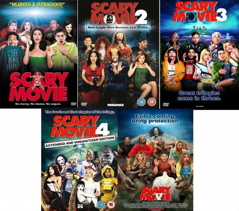 Scary Movie Complete DVD Collection [5 Discs] Boxset: 1 / 2 / 3 / 4 / 5
