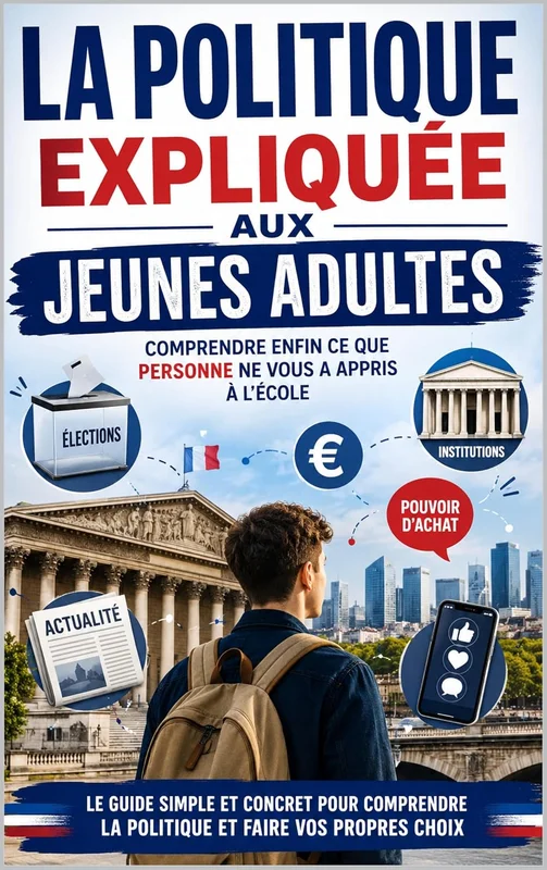 La politique expliquée aux jeunes adultes: Le guide simple et concret pour comprendre les élections, les institutions, les impôts, l'actualité politique et voter en toute confiance